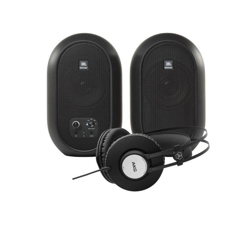 Set Bokse Studio Monitor JBL 104 BT+ Kufje Studio AKG K72